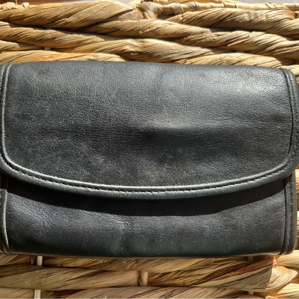 Vintage Coach Envelope Swing Wallet Black 4873